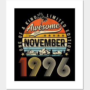 Awesome Since November 1996 Vintage 27th Birthday Posters and Art